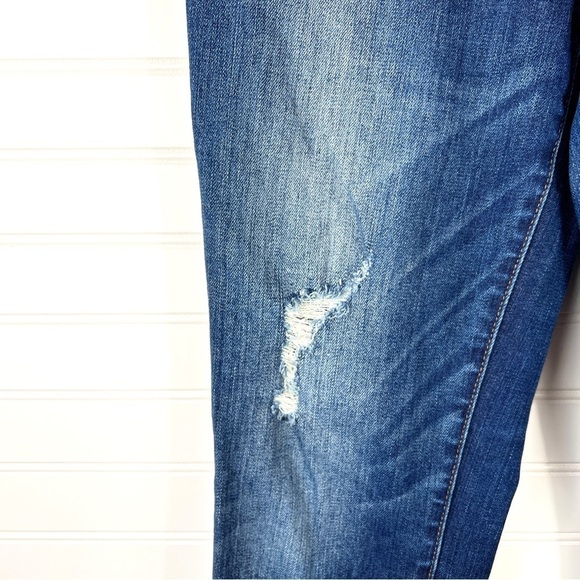 Madewell Jeans Women's Skinny Skinny Stretch Mid Rise Distressed Blue Denim 31 - Picture 5 of 13